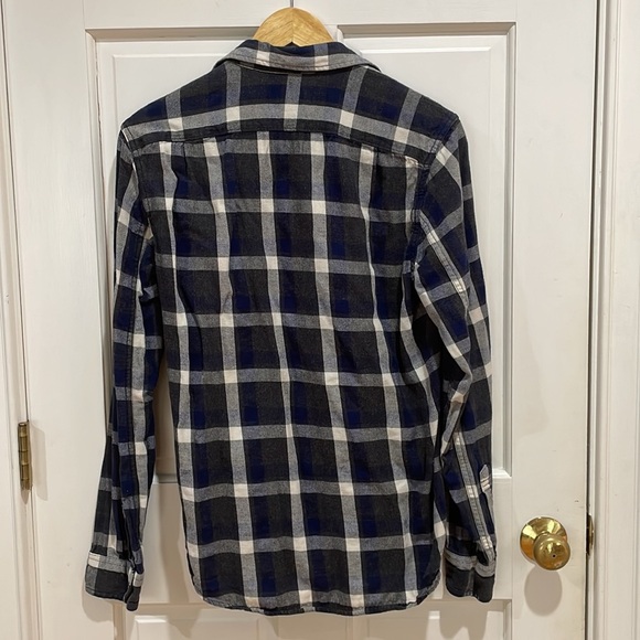 J. Crew || Sportsman's Outfitters Flannel Plaid Button Down Shirt; Size S Slim - Picture 7 of 12